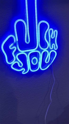 The perfect neon sign for your garage! #fu #neonsign #ledsign | led sign