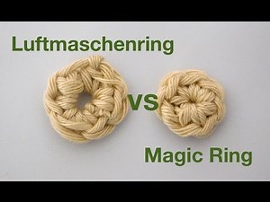Yarn ring vs. chain stitch ring | Crochet for beginners