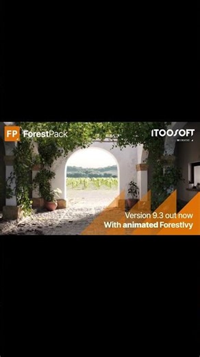 ForestPack 9.3: Animated ivy, tapered branches, and improved scattering