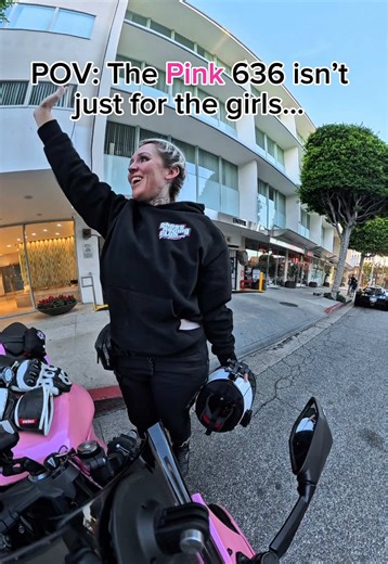 And his dad didn’t care about the bike being pink either 🙌🏽🏍️ Bike: 2021 @Kawasaki USA ZX6R Helmet intercom: @cardosystems Packtalk Pro Use code RNBARBIE for a discount Camera: @insta360 official @insta360motorcycling X5 Trauma Kit: @Traumoto Use code RNBARBIE for a discount Helmet: @Shoei Helmets USA X15 Airbag vest: @Alpinestars Tech Air 5 Riding boots: @alpinestars Stella SMX 6 v2 Vented Crash cage: @Impaktech crash cage adjustable subframe Use code RNBARBIE for a discount Law Firm: @lawti