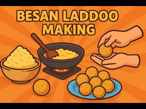 घरच्या घरी बनवा बेसनाचे लाडू | सोपी आणि झटपट रेसिपी | Besan Ladoo Recipe Marathi