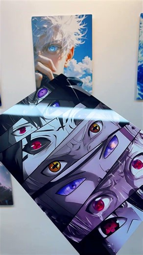 Naruto All Dojutsu Eyes Metal Poster Showcase | iMetalPoster