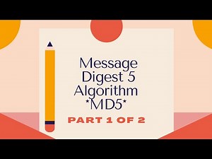 Message Digest 5 (MD5) || Working and Operation of MD5 in Hindi || (PART 1 of 2)