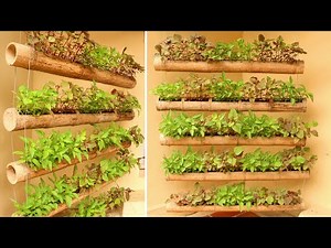 Amazing Hanging Garden from Bamboo For Small Spaces, Vegetable Garden Ideas