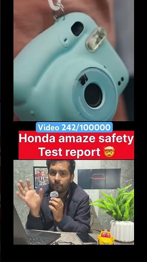 Honda amaze safety test report 🤯 || video 242/1000””