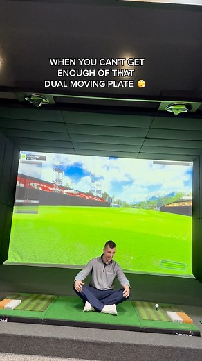 Just can’t get enough 👏 our TwoVision sims have a 24-position swing plate that keeps golfers coming back to experience the most realistic simulated golf experience on the market! | GOLFZON America