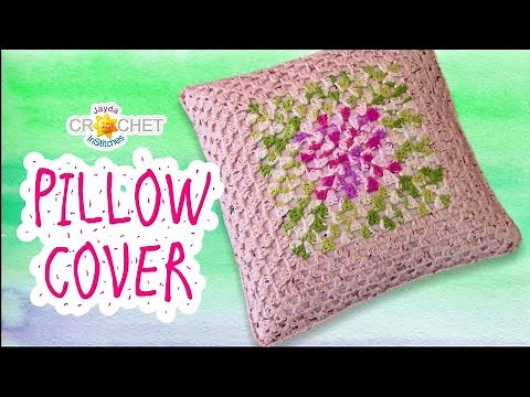 Granny Square Pillow Case / Cushion Cover Crochet Pattern & Tutorial