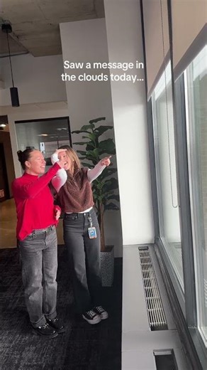 Saw a message in the clouds today...