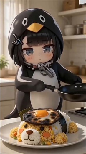 Baby Admin's first time online 📱🐧