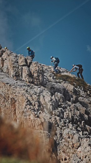 1.3K views · 24 reactions | Ascend to new heights on a via ferrata adventure through the rugged terrain of the Dolomites, navigating ladders, tunnels, and suspension bridges for an adrenaline-packed Alpine experience!Join us this summer! info@dolomitemountains.com #dolomitemountains #dolomites #viaferrata #dolomitesviaferrata #climbing #dolomitestravel #virtuoso #virtuosotravel | DOLOMITE MOUNTAINS | Facebook