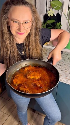 Schab w sosie pomidorowym gotowy przepis na obiad 😁