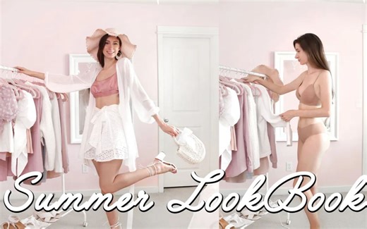 #日常穿搭 夏季粉色搭配GIRLY SUMMER LOOKBOOK Outfit Ideas