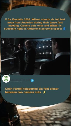 In Minority Report (2002), Colin Farrell Teleported Across the Room Mid Scene. 17