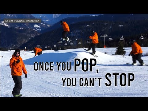 How to jump on a snowboard for beginners