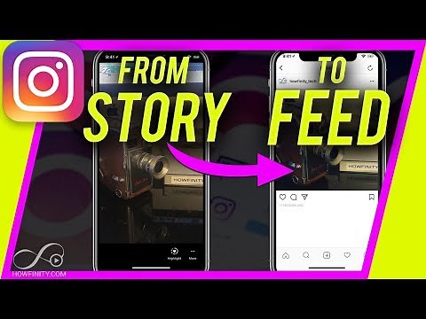 How to Repost Instagram Story Post as a Instagram Feed Post