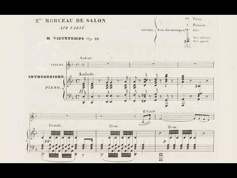 Henri Vieuxtemps, Air varié op. 22, no. 2 - Philippe Koch, incl. first print