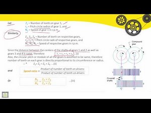 Theory of machines | C6-L7 | Reverted Gear Train