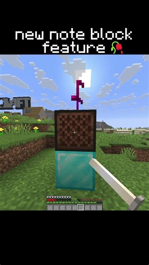 new note block feature 🥀 #minecraft #shorts #minecraftshorts