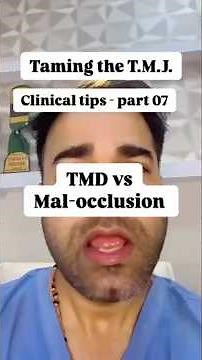 TMD vs MALOCCLUSION #prosthodontist #prosthodontics #malocclusion #dentaltips #dentalhacks #dental