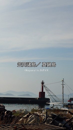 笠岡市観光協会【公式】 on Instagram: "笠岡諸島のひとつ、真鍋島🛥 住吉港から約18km、普通船で約70分の場所にあります🌊 のどかな漁村の佇まいを残している島として、県指定の「ふるさと村」に指定されています☺️ 風情ある本浦の町並みは、映画のロケ地としてたびたび使用されています🎬 近年では「劇場版ラジエーションハウス」の舞台となり、赤い本浦港堤防灯台もスポットとして登場しました✨ 5月開催のにぎやかな「走り神輿」のときとは違った、 おだやかな時間が流れており、 ノスタルジーな気分にひたれる、 古き良き町並みが残る路地を歩くのもオススメです😊 城山展望へ途中にある「城山の小径」のお花畑から見える景色も美しく、心癒されます🥰 国の登録有形文化財「真鍋家住宅地」と樹齢250年になるホルトノキも必見です！ どこかなつかしい景観が広がる真鍋島へ！ この夏のおでかけ候補のひとつとして、ぜひご検討してみてくださいね🙋 #笠岡 #かさおか #笠岡市 #笠岡おでかけ #笠岡イベント #笠岡市観光協会 #岡山 #おかやま #岡山県 #備中 #備後 #岡山旅行 #岡山旅 #たび 