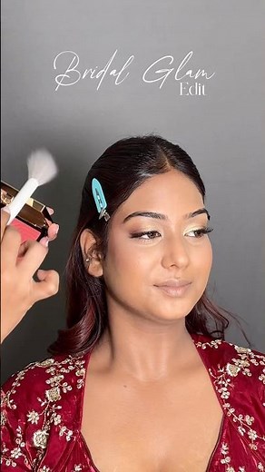 South Indian bridal makeup tutorial✨ #southindianjewellery #southindianbride #bridalmakeup #ytshorts