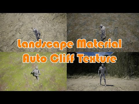 Landscape Auto Material (Cliff Auto Paint) - Unreal Engine 4 Tutorial