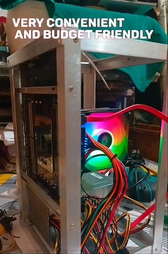 Budget assembled pc with diy pc case # DIY pc case