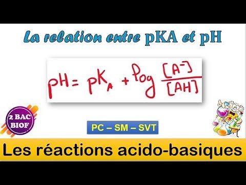 2 BAC BIOF - Les réactions acido-basique - La relation entre pKa et pH