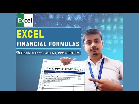 Financial formulas (PMT, PPMT, IPMT, PV, FV)