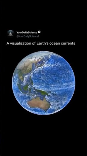 Earth’s Ocean Currents Visualization 🌊🌍