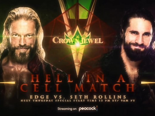 Edge vs. Seth Rollins - Hell In a Cell Match: Crown Jewel 2021 #sethrollins #edge #sethfreakinrollins🔥 #wwe #wrestling #wrestlingtok #highlights #prowrestling #fyp