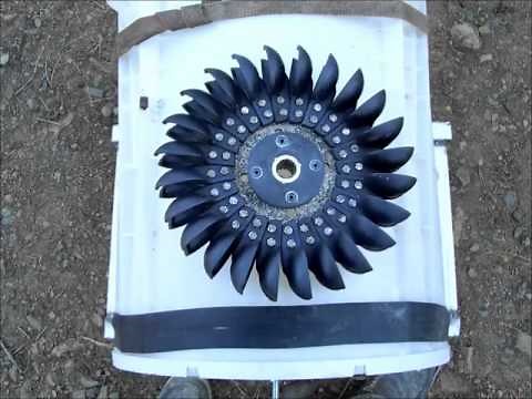 Free power- How to convert an old washing machine into a water powered generator
