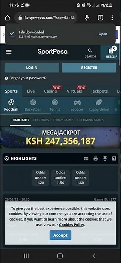 Downloading and Registering on the SportPesa app