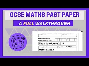 GCSE/IGCSE Maths FULL Past Paper Walkthrough (2019 Edexcel IGCSE 4MA1/2H [Higher Tier])
