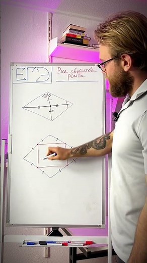 All the properties of a rhombus in 15 seconds 🙇‍♀️ #umskul_profilemathematics #nikitasullivan #eg...