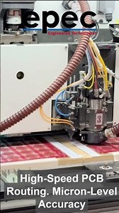 High Speed PCB Routing Micron Level Accuracy #shorts #manufacturing