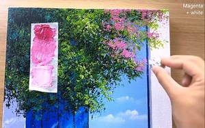 96K views · 5.8K reactions | Doorway to Beautiful Ocean View Painting #Painting | T-Art | Facebook