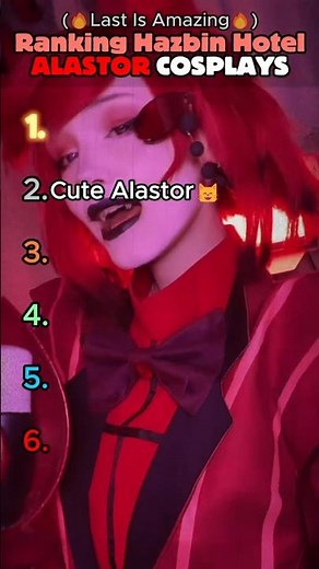 RANKING Hazbin Hotel Alastor Cosplays 📻 #cosplay
