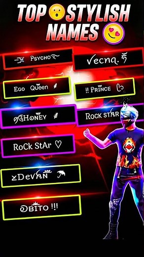 FREE FIRE STYLISH NAMES 😍||#freefire #trending #shorts