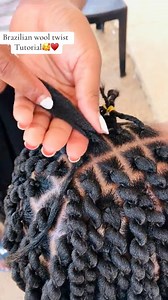 2.6M views · 28K reactions | Brazilian wool twists tutorial . Video credit: @Lorac187 | Diseph Benson’s Backup page | Facebook