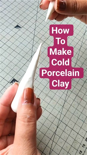 How to make Cold Porcelain Clay #shorts #clay #handmadeclay #clayart