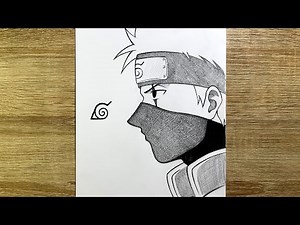Comment dessiner Kakashi de Naruto | Tutoriel dessin Kakashi étape par étape facile