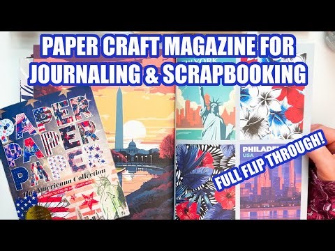 Full Flip Through of Huge Paper Craft Magazine for Journaling