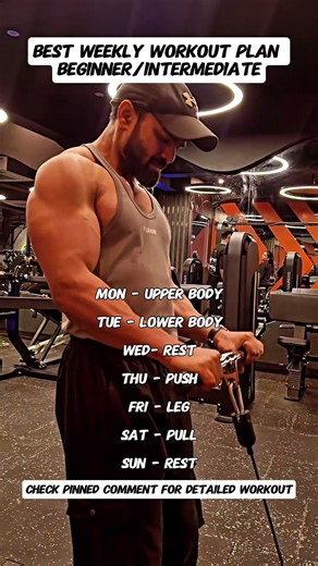 Best 5 days workout split ( push, pull,leg)