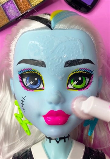 Monster High Inspired ASMR Makeup and Skincare Routine