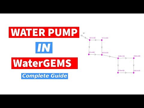 Sizing a Water Pump in WaterGEMS Software | WaterGEMS Tutorial