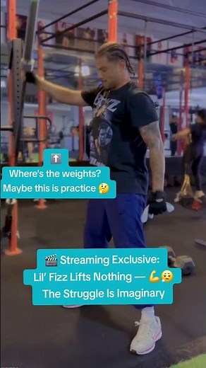 B2K’s Lil’ Fizz Hits the Gym But Forgets the Weight 🪶🏋️‍♂️ This is the Lightest Lift in History 😂
