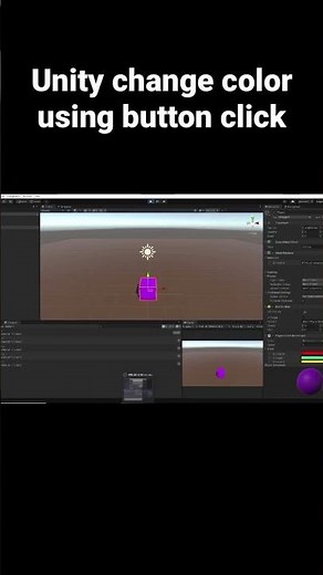 Unity change color using button click🙃 #shorts #gaming