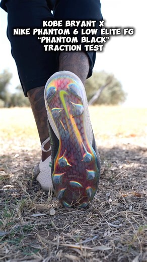 Kobe Bryant x Nike Phantom 6 Low Elite FG “Phantom Black” Traction Test
