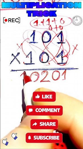How to Make Multiplication Easy and Fun 😉 #math #multiplication #mathtrick
